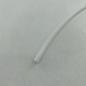 White plastic tube on white background
