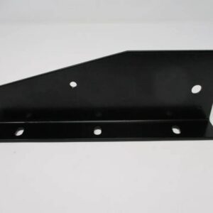 Black angled steel mounting bracket
