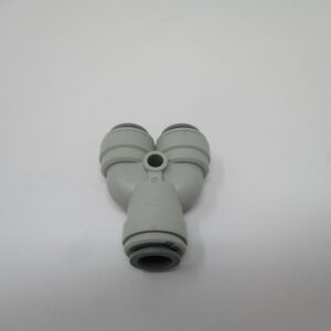 grey Y-shaped quick connect pneumatic fitting