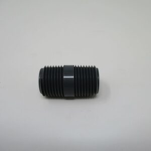 Small black double-threaded pipe nipple