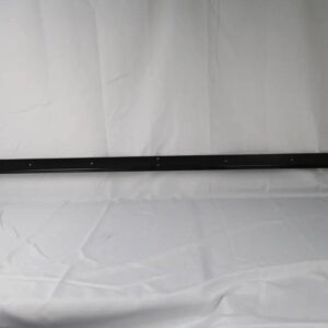 Black support beam with end brackets and holes