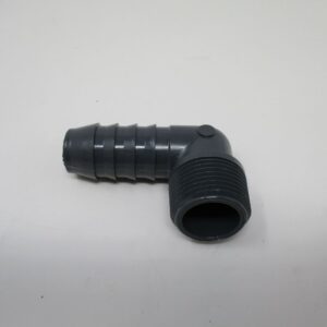 dark gray elbow hose connector fitting