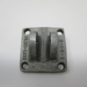 Cast metal mounting plate with two lugs