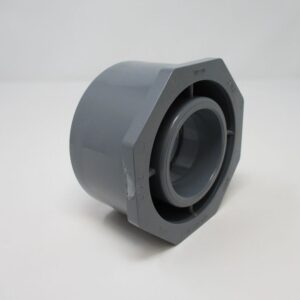 Gray PVC slip union coupling with gasket