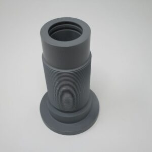Gray threaded suspension sleeve with flange