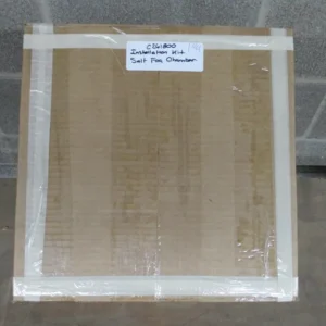 Cardboard box labeled salt fog installation kit