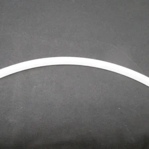 Curved translucent plastic trim strip