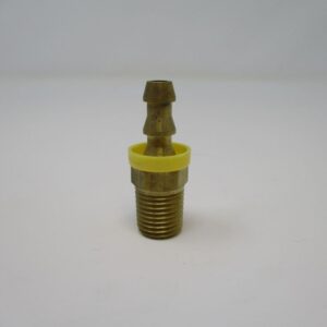 Threaded brass hose barb with washer