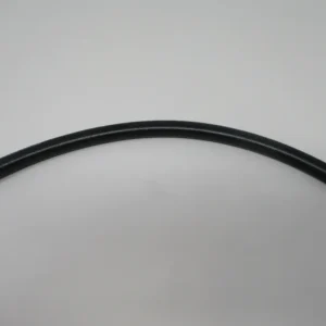 Short curved black rubber hose