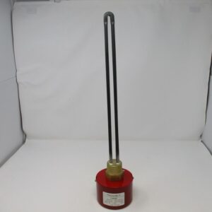 U-shaped tubular immersion heater standing upright