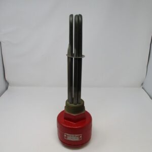 Three-tube heater with threaded brass fitting
