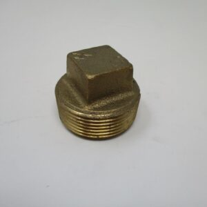 Square head brass pipe plug