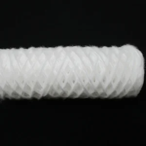 White string-wound filter cartridge