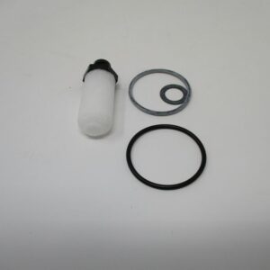 Fuel pump filter kit components laid out