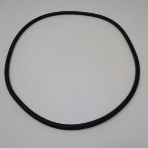 Large black circular rubber gasket ring