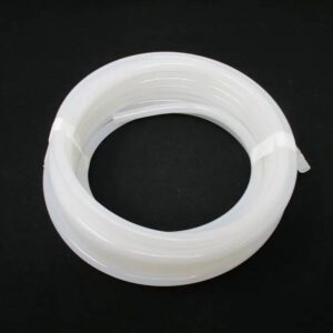 Coiled translucent PTFE tubing roll