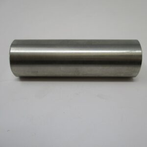 Steel cylindrical pin on white background