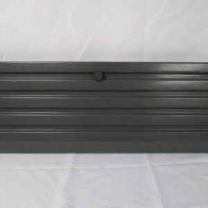 Horizontal black ribbed access panel