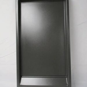 Rectangular black recessed tray panel insert