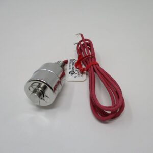 Chrome plunger switch with red wires