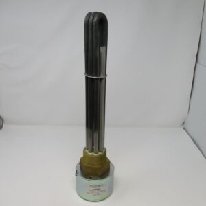 U-shaped immersion heating element with brass nut