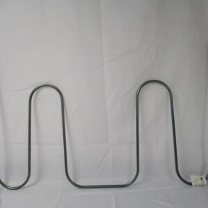 Wavy tubular heating element with three loops