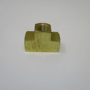 Square brass T female threaded adapter