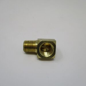 Brass right-angle threaded elbow fitting