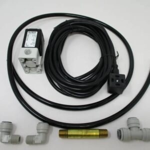 Pneumatic solenoid kit with tubing and fittings