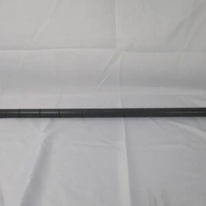 Long segmented black plastic rod