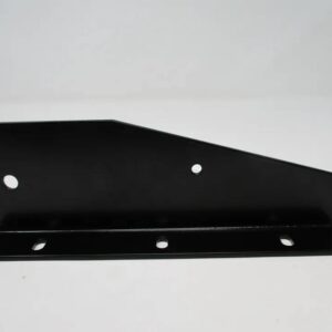 Triangular black mounting bracket with holes